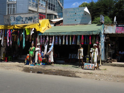 TOURIST ATTRACTIONS ADDIS ABABA: OLD CHURCHES, PARKS, CLIMATE: souvenir shops of traditional products of Ethiopia.
