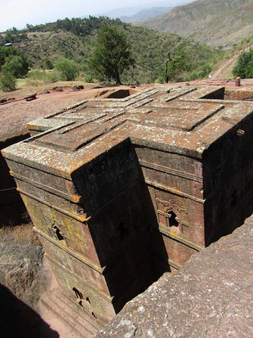 COPTIC COPTIC CHURCHES OF ETHIOPIA: Saint George Rock hewn church, Lalibela, Ethiopia