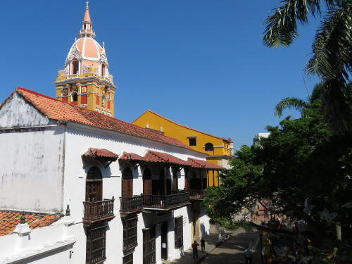 10 BEST THINGS TO DO IN CARTAGENA COLOMBIA: The Geographic Institute Agustin Codazzi and Cathedral.